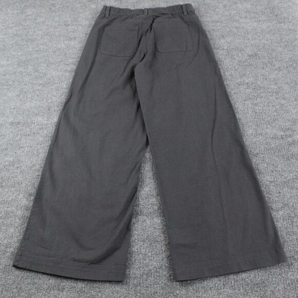 Pact Jeans Womens Small Organic Cotton Stretch Twill Denim Wide Leg Pants Gray - Picture 6 of 16